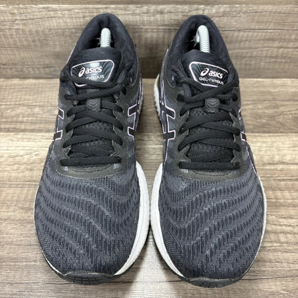 Asics Gel-Nimbus 22 Gray Purple Womens US Size 7.5 EUR 39 1012A587 Running Shoes